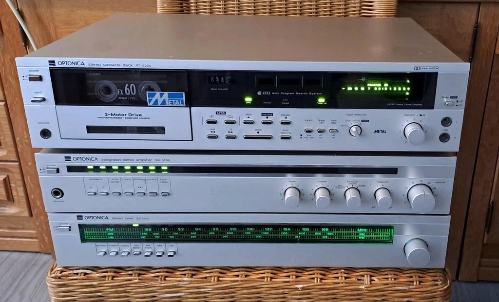 Optonica SM-5200 RT-5200 ST-5100, Tuner of Radio, Gebruikt, Sharp, Losse componenten
