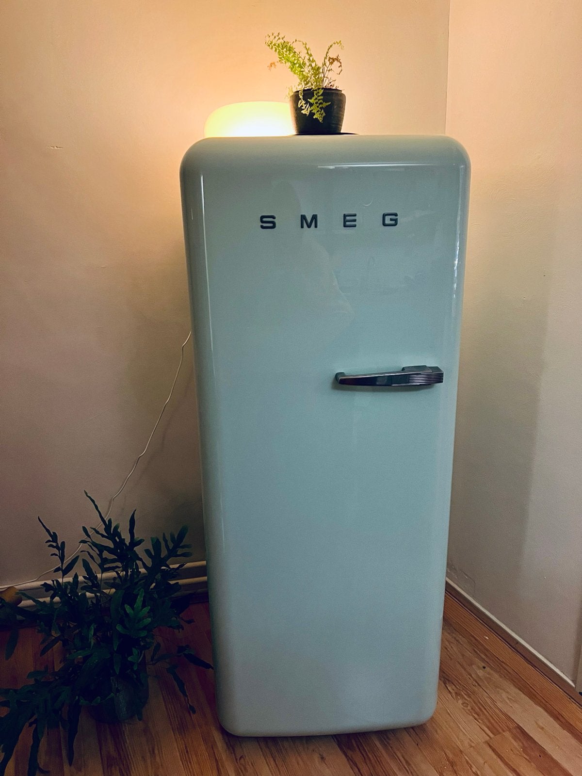 Smeg FAB28LV1 — retro koelkast, mintgroen, Witgoed en Apparatuur, Ophalen, Gebruikt, 200 liter of meer, Energieklasse A of zuiniger