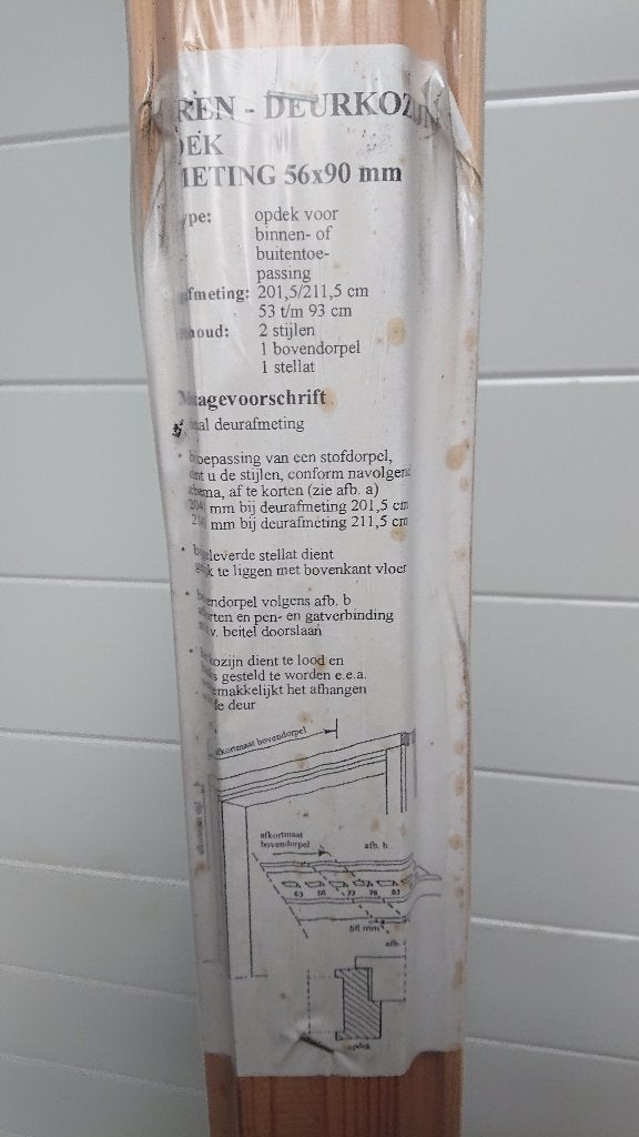 binnendeurkozijn, Ophalen, 80 tot 100 cm, Binnendeur, Nieuw