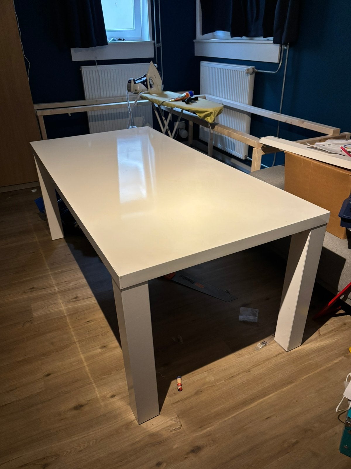 Ikea toresund tafel wit 90x180, Ophalen, Gebruikt, Rechthoekig, 50 tot 100 cm