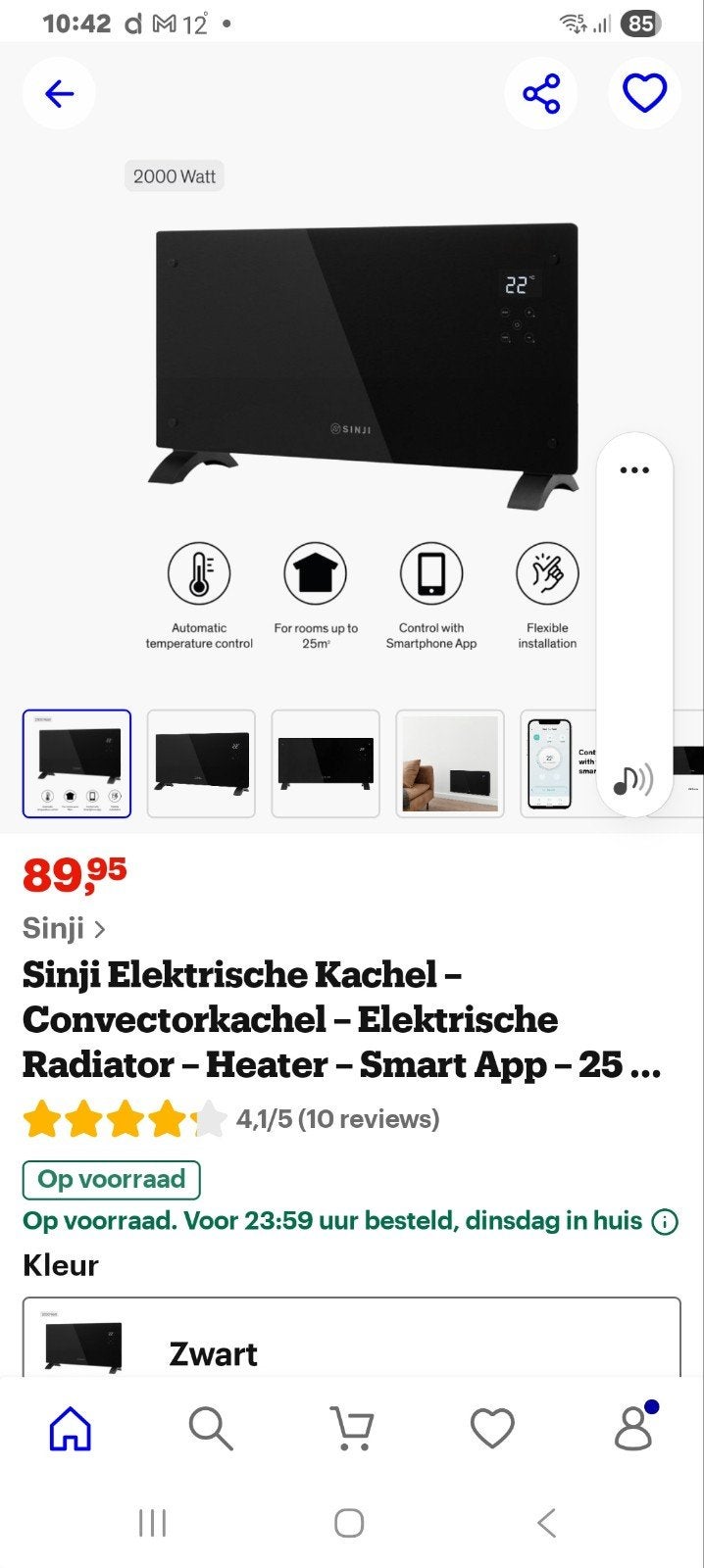 Te Koop nieuw in doos, Huis en Inrichting, Kachels, Ophalen, Nieuw, Elektrisch, Overige soorten