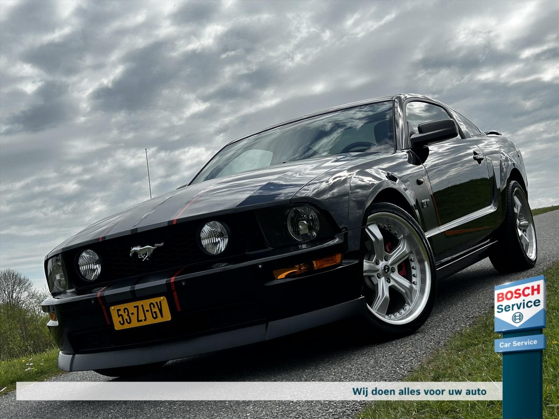 Ford Mustang 4.6 V8 GT / Ford racing uitlaat / Stoelverwarmi, Auto's, Ford, Automaat, Gebruikt, 8 cilinders, 4 stoelen
