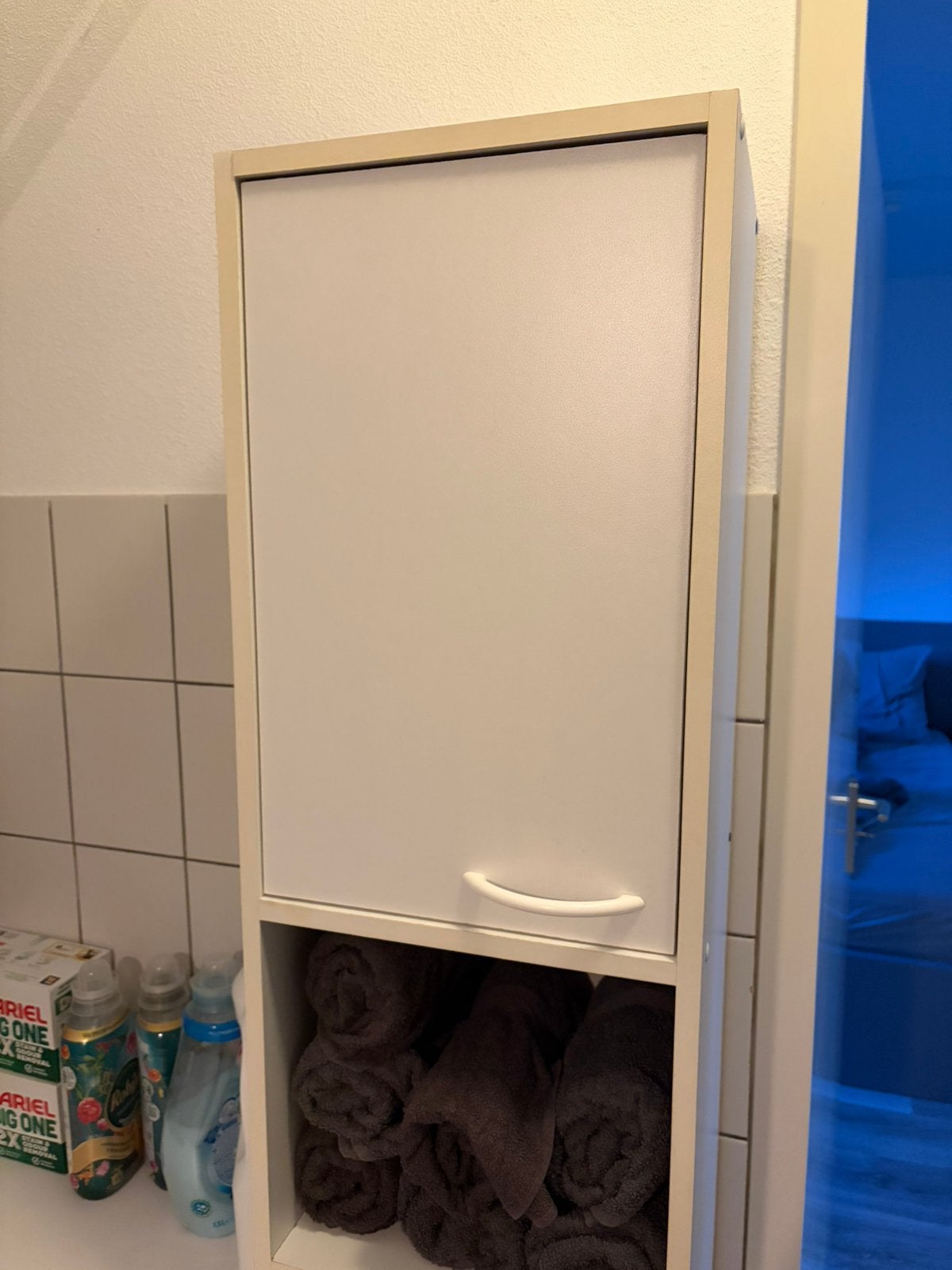 Gratis badkamerkastje, Huis en Inrichting, Ophalen, (Half)hoge kast, Minder dan 50 cm, Gebruikt