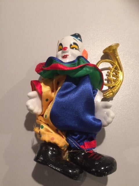 Leuke clown met trompet, Ophalen, Zo goed als nieuw, Overige typen