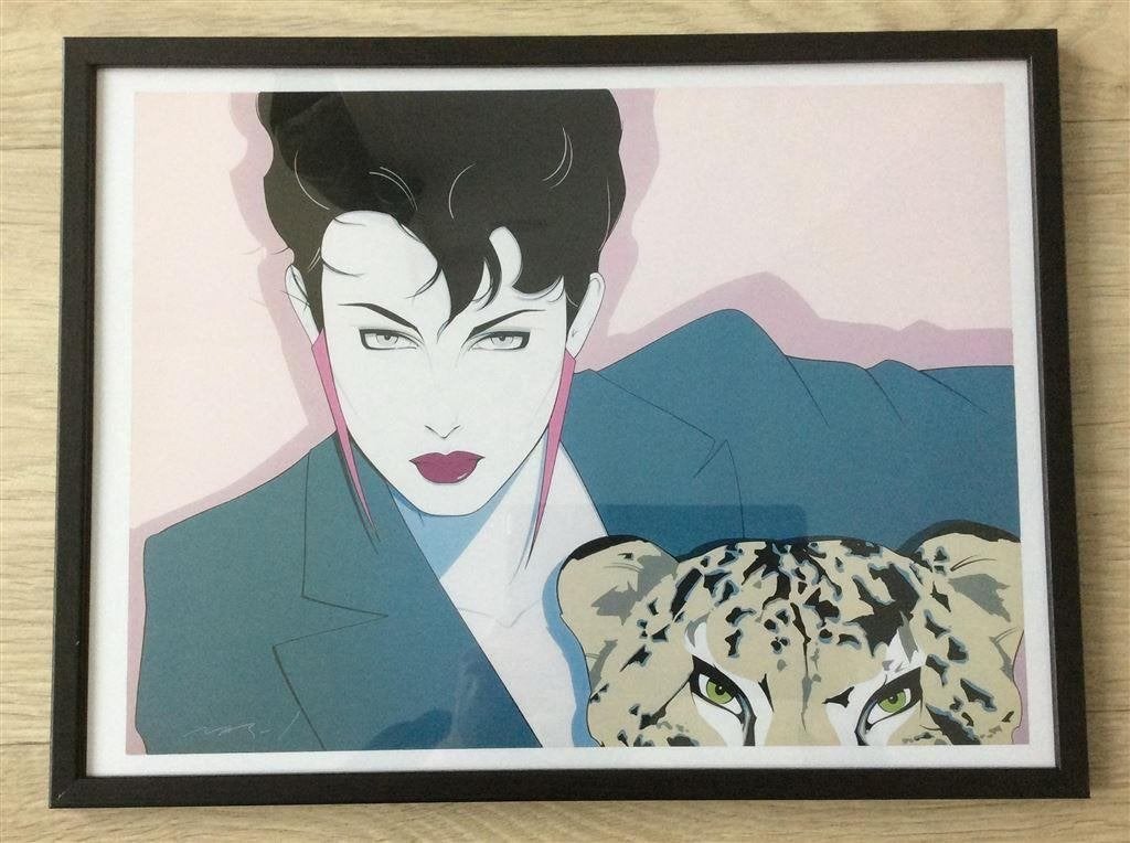 PATRICK NAGEL 80s Pop Art kunst Poster in Lijst #5, Verzenden, Nieuw, A1 t/m A3, Film en Tv