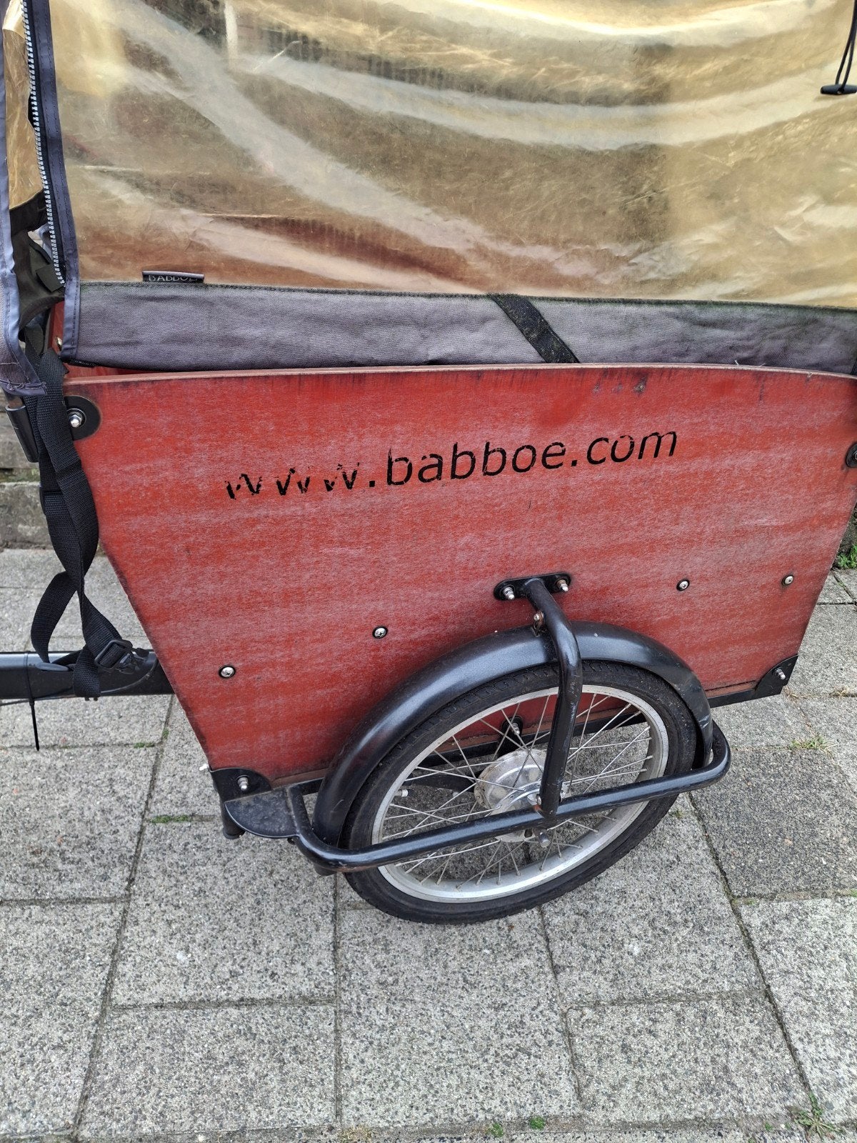 Babboe Big bakfiets met huif - Ideaal voor gezinnen, Ophalen, 4 kinderen of meer, Gebruikt, Huif