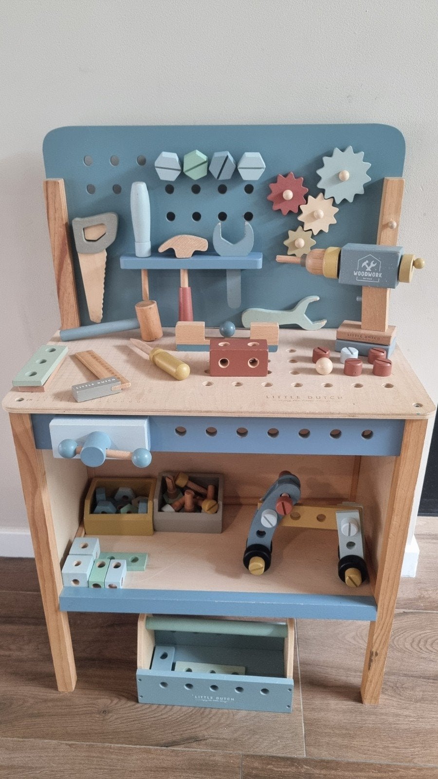 Little Dutch Houten Werkbank met veel gereedschap, Kinderen en Baby's, Ophalen, Zo goed als nieuw, Overige typen