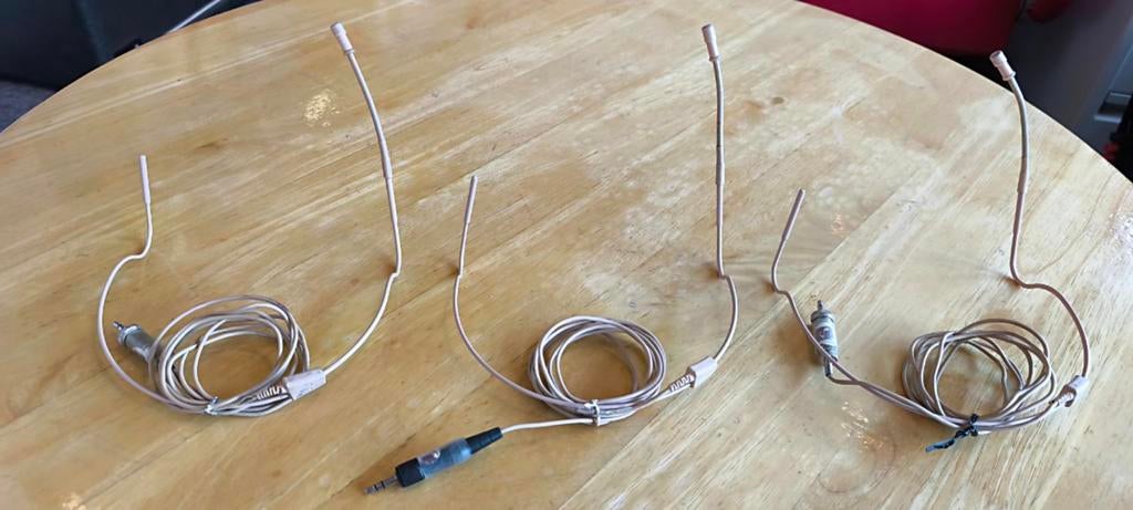 3x Sennheiser HS2-EW Beige Headset Microfoons, Am Labor 1, 30900 Wedemark, Duitsland, Gebruikt, Sennheiser electronic GmbH & Co. KG
