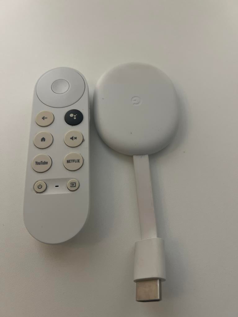 Google Chromecast met Google TV (HD) - Wit, N, N, Ophalen of Verzenden, Zo goed als nieuw