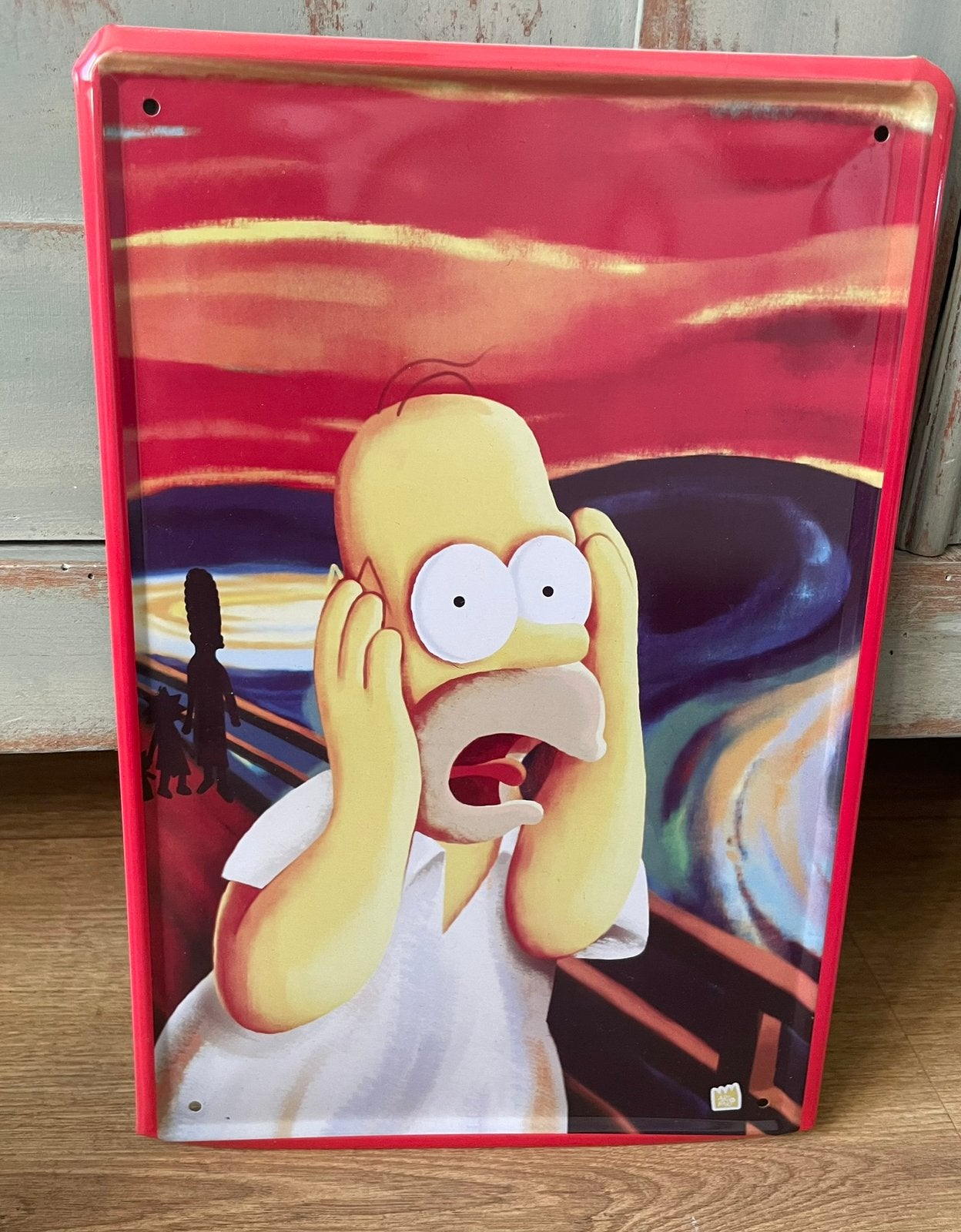 Homer Simpson the Simpsons the Scream metaal lijst, Ophalen of Verzenden, Zo goed als nieuw