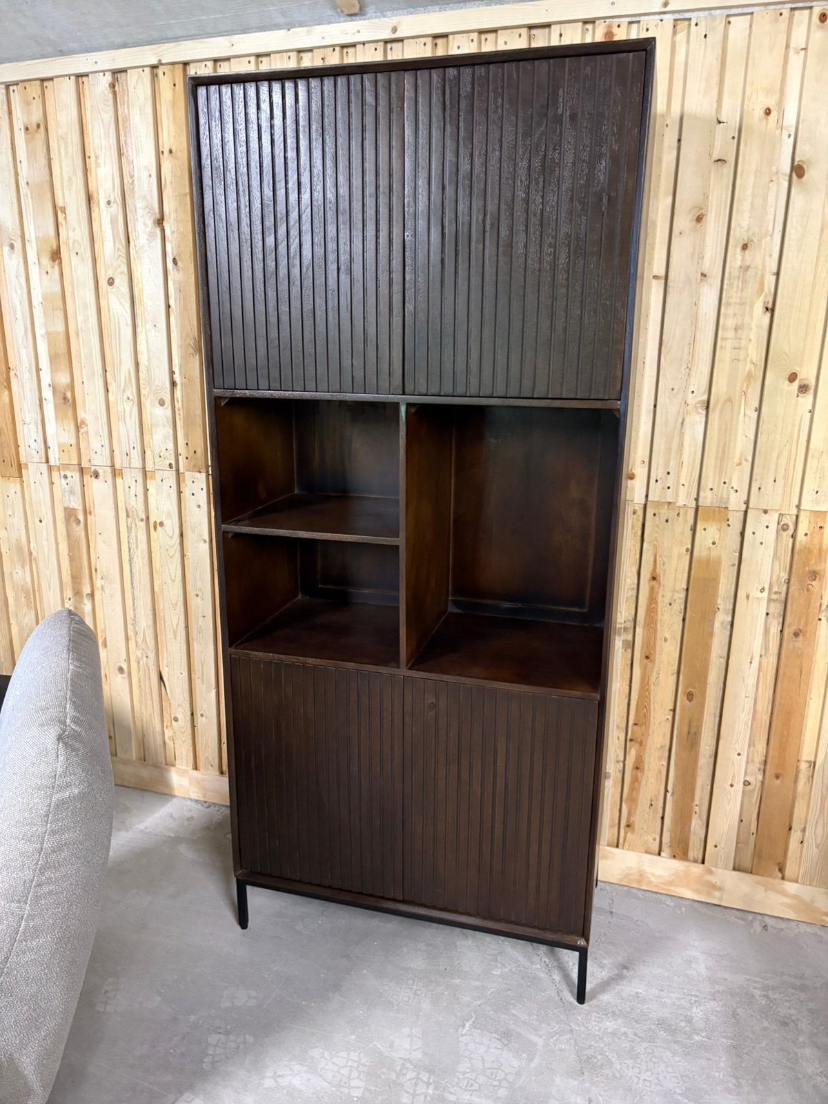 Vakkenkast Madison Brown 90 cm – NIEUW, Huis en Inrichting, Ophalen, Nieuw, 50 tot 100 cm, 150 tot 200 cm