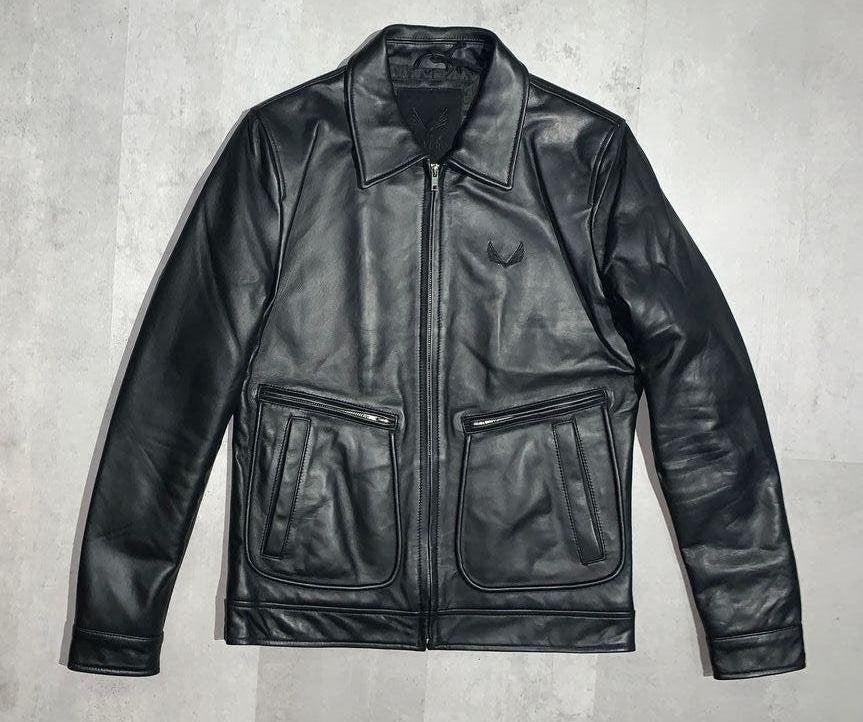 Zumo Bultaco slim fit leather jacket - maat M - Zwart- Nieuw, Kleding | Heren, Zumo, Zwart, Nieuw, Verzenden