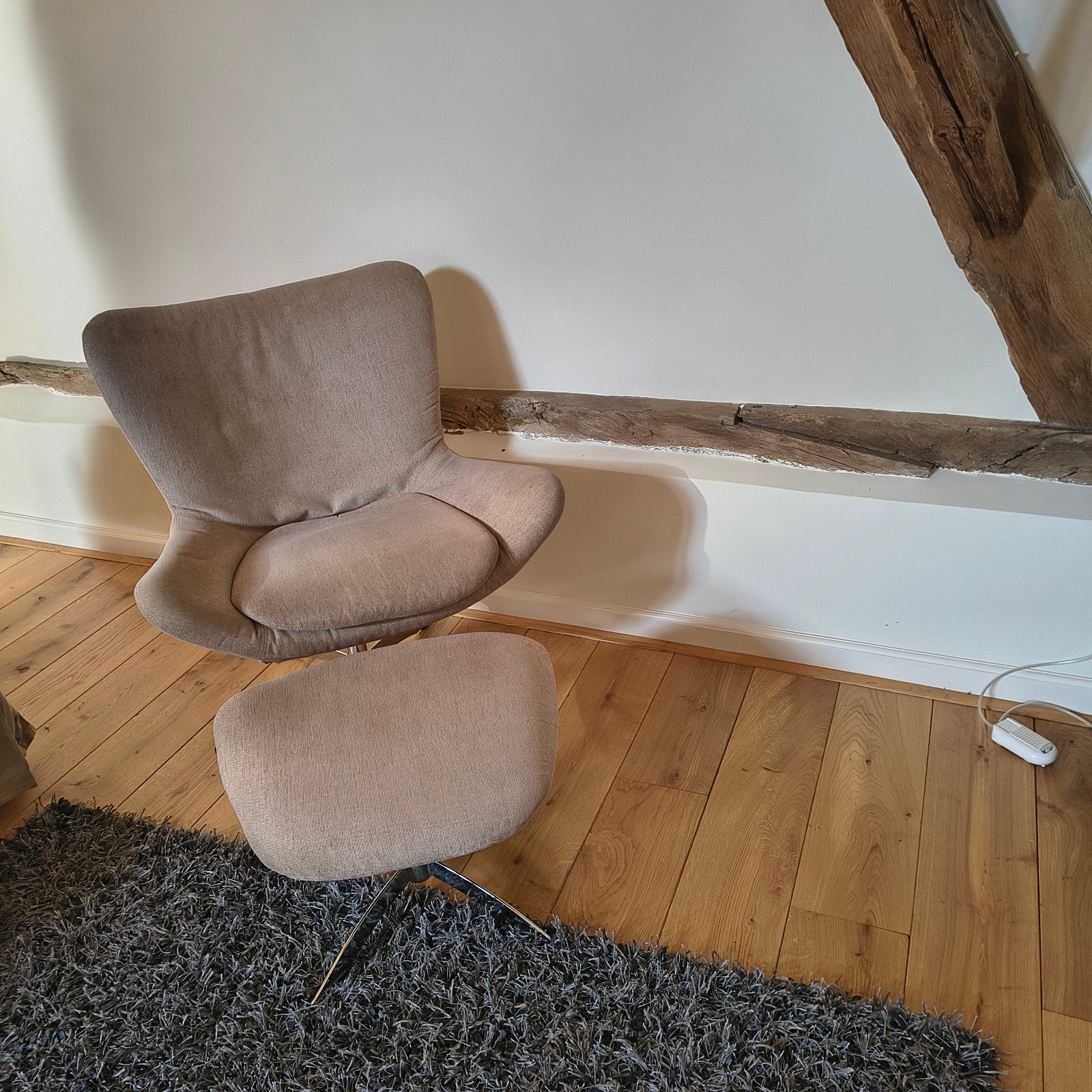 Comfortabele Draaifauteuil met Voetenbankje, Ophalen