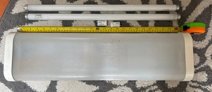 Massive TL-armatuur/lamp, Ophalen, Zo goed als nieuw, Minder dan 50 watt, Armatuur