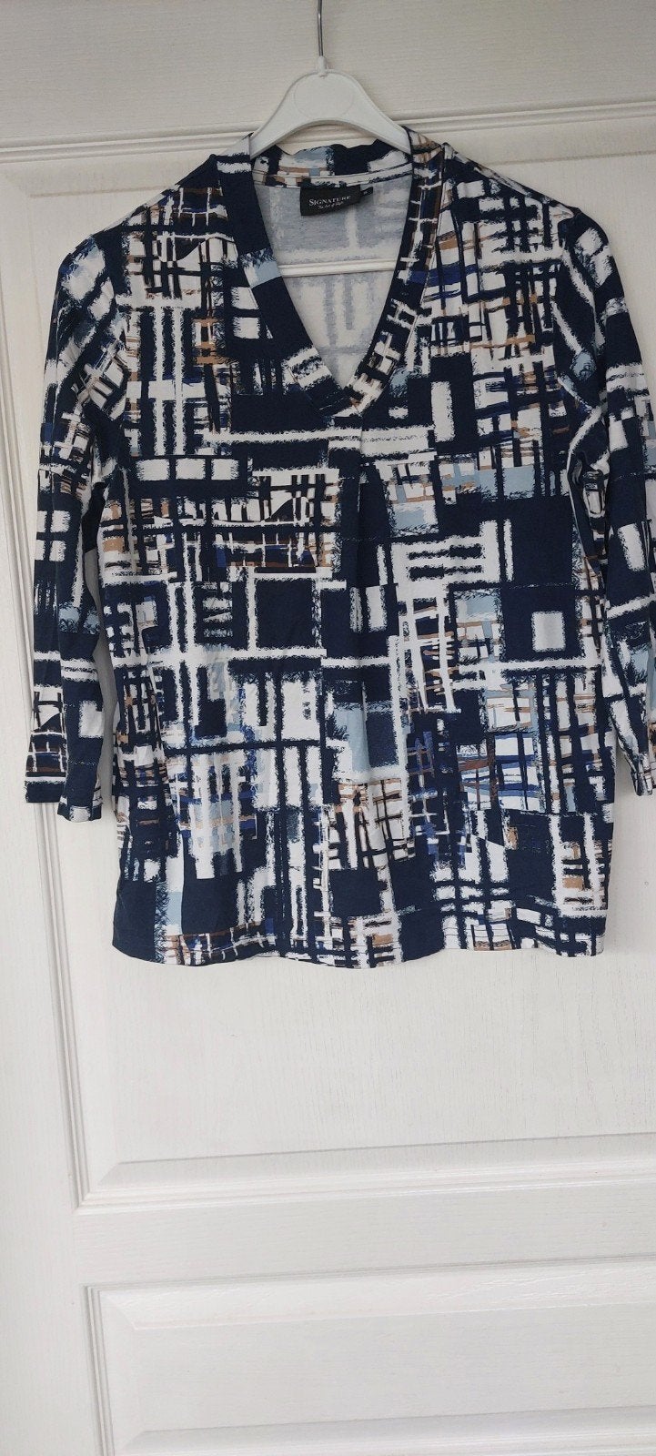 Shirt van Signature mt S, Maat 38/40 (M), Blauw, Ophalen of Verzenden, Zo goed als nieuw