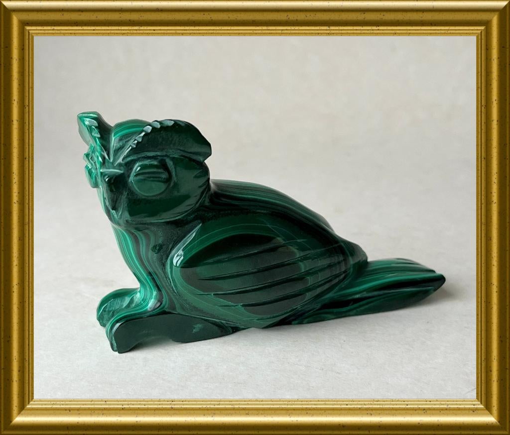 Malachiet beeldje uil, Ophalen of Verzenden