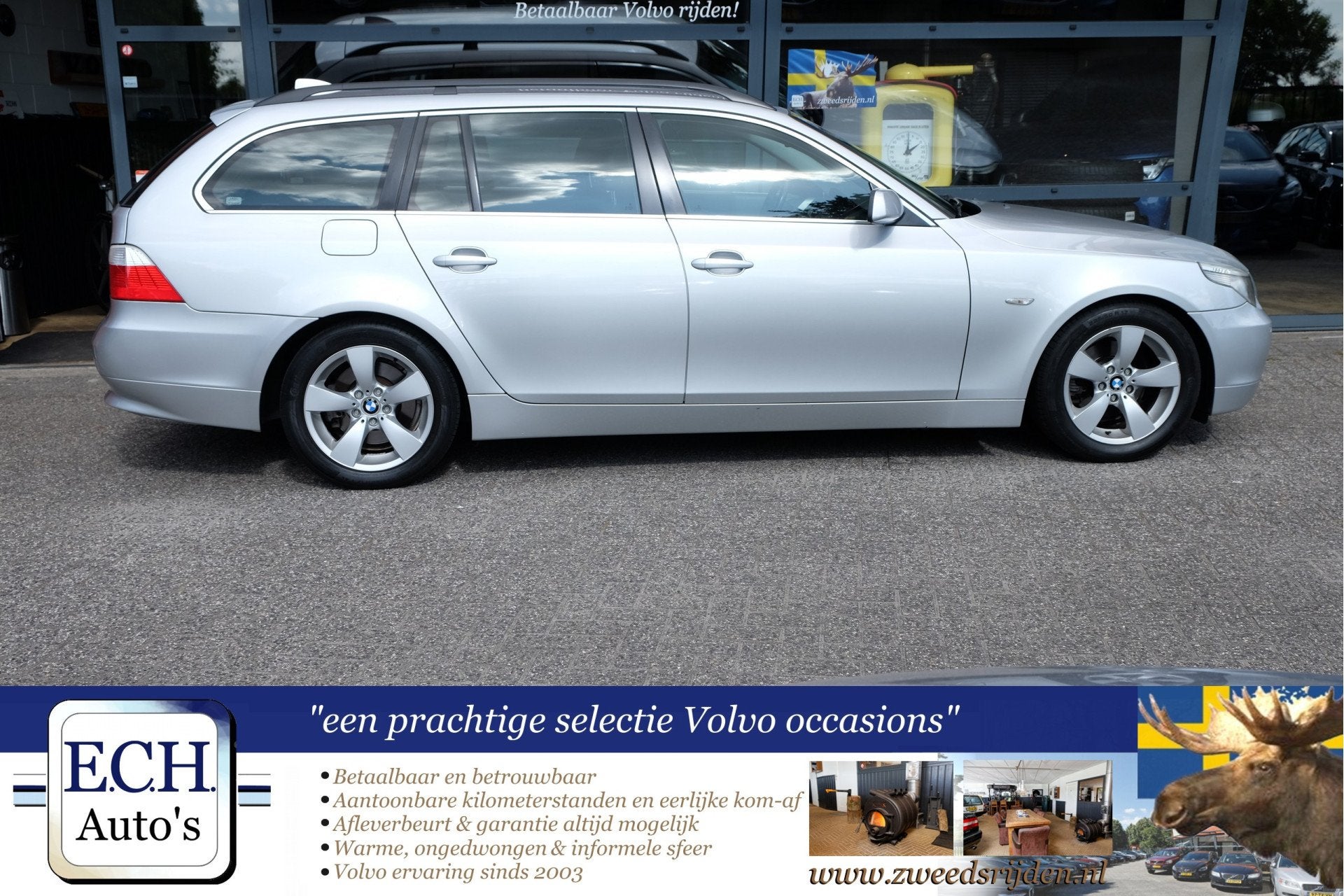 BMW 5 Serie Touring 525i 192 pk Aut. Executive, Leer, Auto's, Automaat, Achterwielaandrijving, Gebruikt, 1565 kg