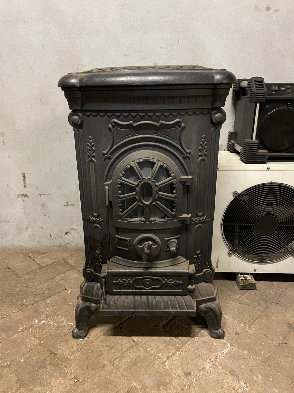 Antieke Gaskachel - Vrijstaand en Decoratief, Huis en Inrichting, Kachels, Gebruikt, Gas, Ophalen of Verzenden, Vrijstaand