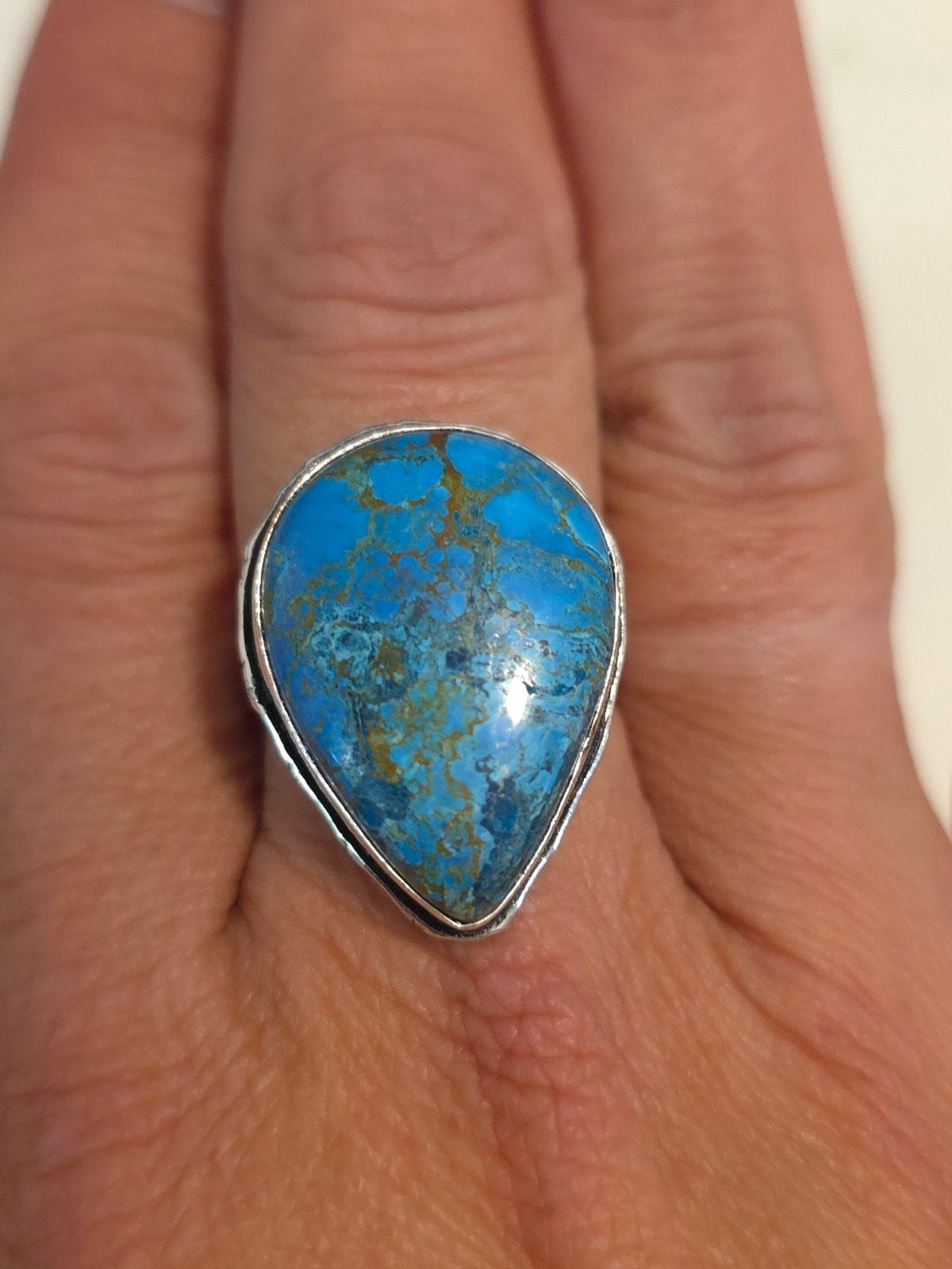 ring turquoise, 20 of groter, Zwanensingel 239, Nieuw, Opallove