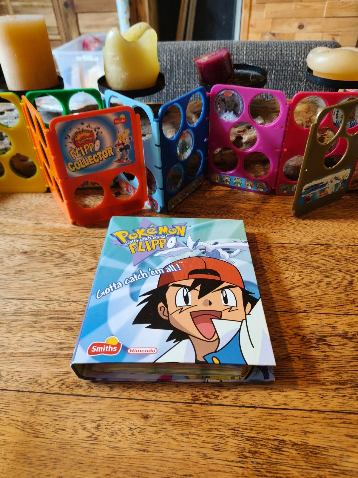 Pokémon Flippo Powerplay verzameling met map en collectors, Ophalen of Verzenden, Verzameling, Met verzamelmap(pen)