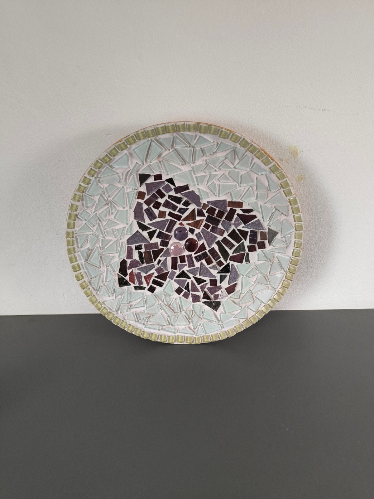 Uniek Handgemaakt Mozaïek Bord - Decoratief Kunstwerk, Meerkleurig, Overige stijlen, Ophalen of Verzenden, Zo goed als nieuw