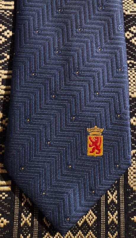 Vlaardingen Gemeente stropdas wapen onder, Ophalen of Verzenden, Nieuw, Blauw