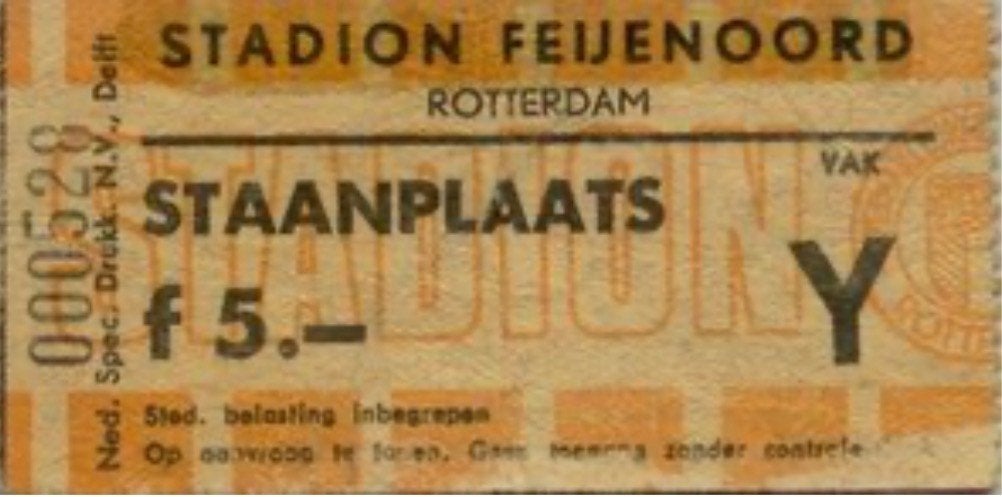 Gezocht: kaartje Feyenoord-Legia Warschau 1970, Tickets en Kaartjes, Losse kaart, Eén persoon, Europa of Champions League