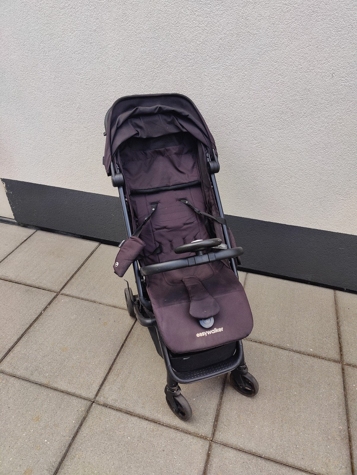 Easywalker Buggy -  Miley Go met stuur en tashanger, Kinderen en Baby's, Ophalen of Verzenden, Gebruikt, Overige merken, Verstelbare rugleuning