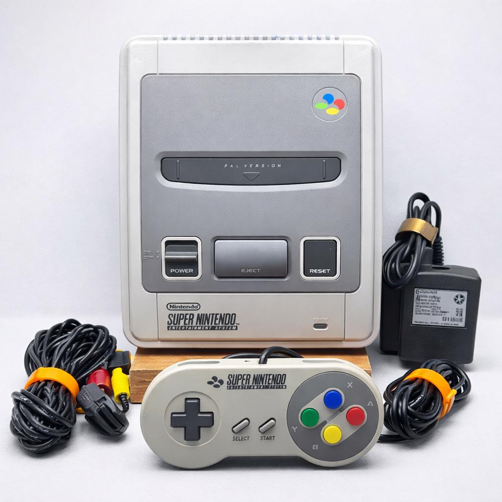 Super Nintendo (SNES) PAL compleet met controller + kabels, F, Verzenden, Zo goed als nieuw, W