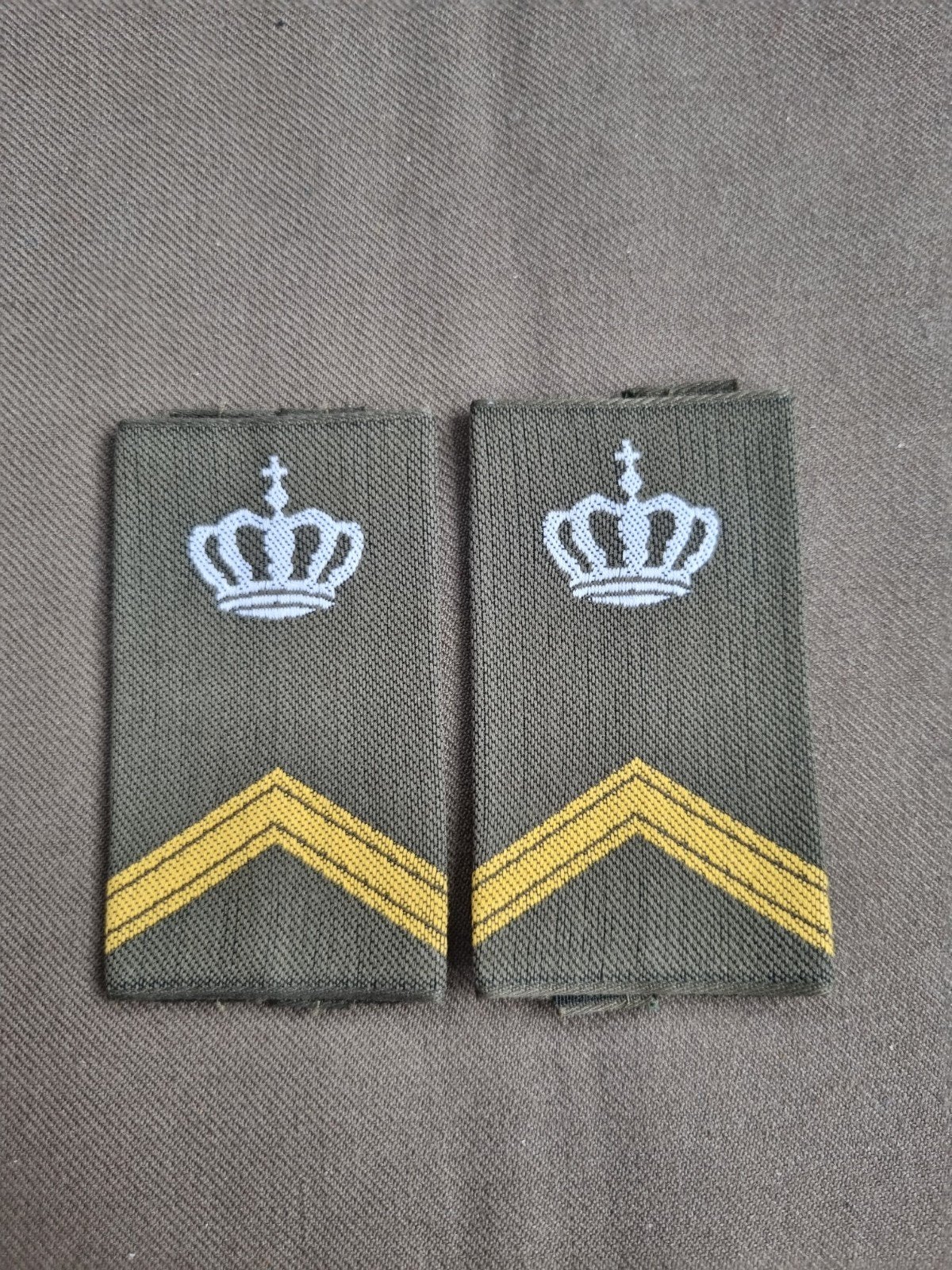 Rangen gvt sergeant instructie, Ophalen of Verzenden, Landmacht, Nederland, Embleem of Badge