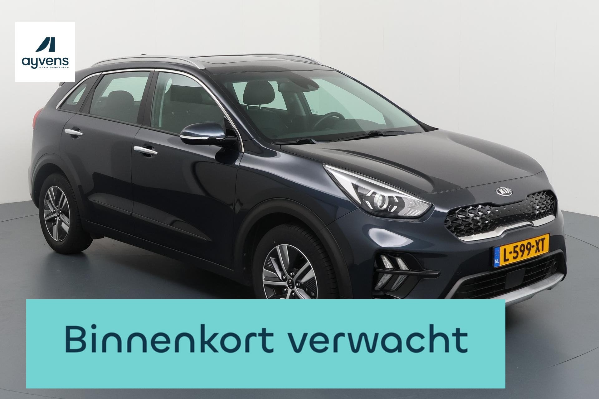 Kia Niro 1.6 GDi Hybrid DynamicLine Weinig kilometers, veel, Auto's, Gebruikt, Euro 6, 2 kWh, Blauw