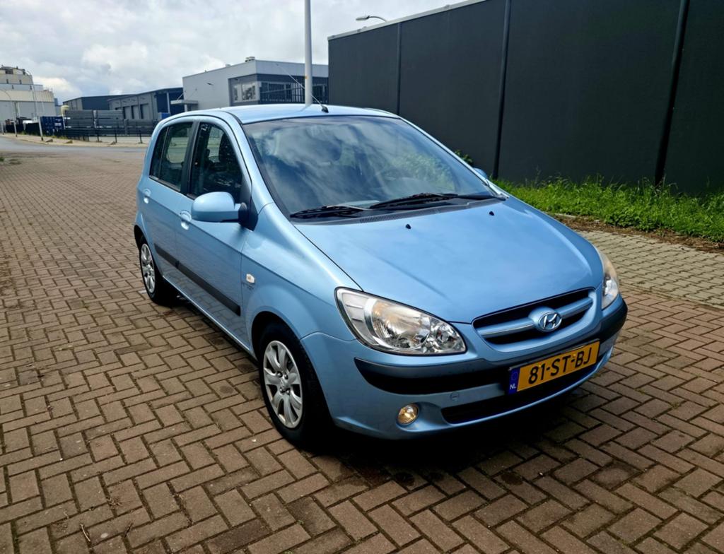 Hyundai Getz 1.4 5DRS 2006 Blauw, Voorwielaandrijving, 40 €/maand, Zwart, Blauw