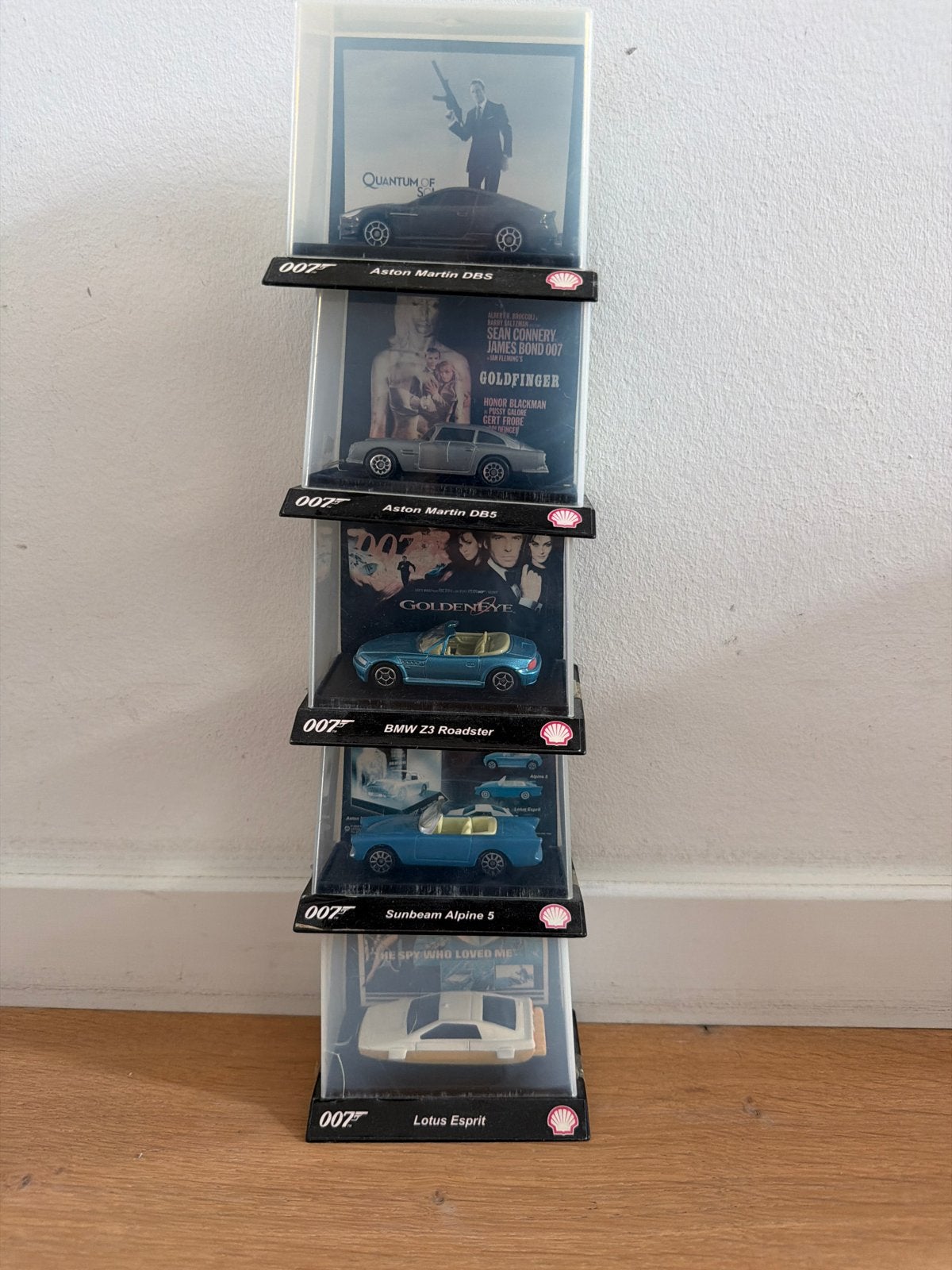James Bond 007 Shell Collectie - 5 Miniatuur Auto's, Ophalen of Verzenden, Gebruikt, Auto, Overige merken