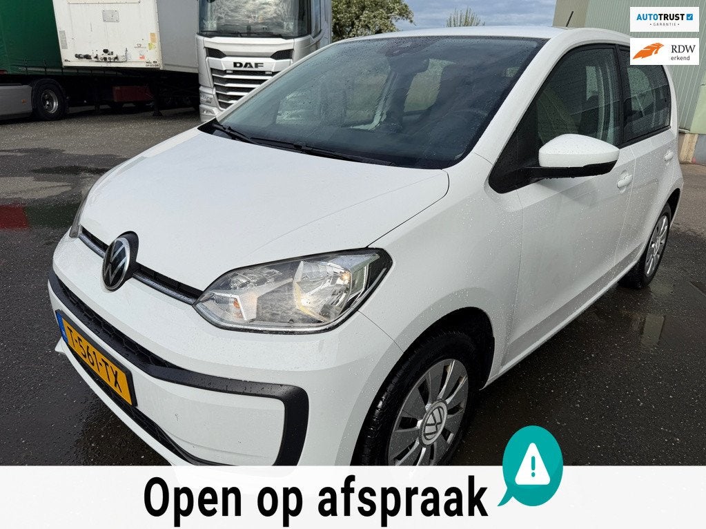 Volkswagen Up! 1.0 5 deurs |Airco|Wit|2023|Elek ramem| Centr, Auto's, Stof, Gebruikt, 4 stoelen, Origineel Nederlands