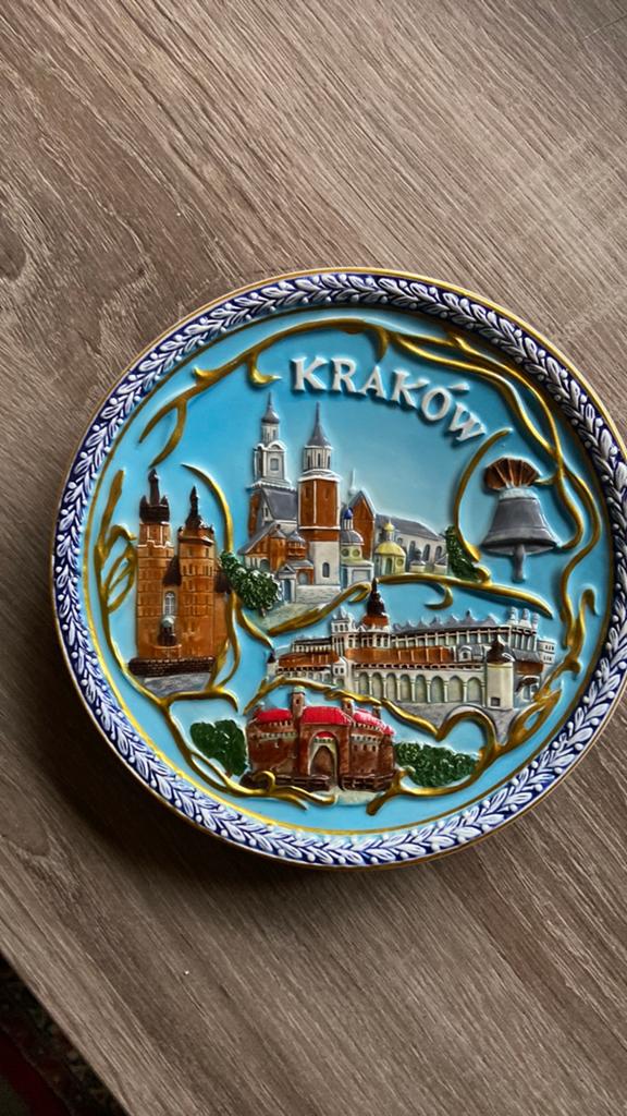 souvenir bord van krakau, Antiek en Kunst, Ophalen of Verzenden
