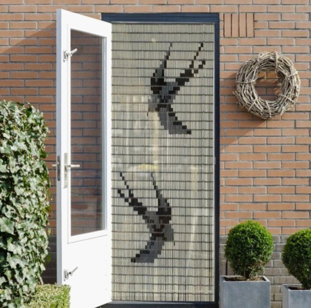 Liso vliegengordijn met Zwaluwen - hulsjes, Gebruikt, 80 tot 100 cm, Hordeur, Ophalen of Verzenden