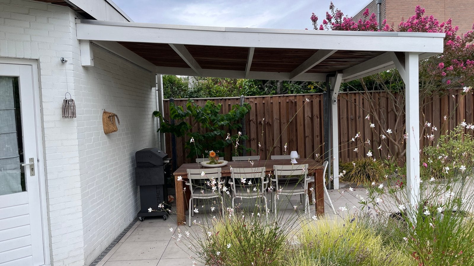 Houten overkapping, gratis afhalen, Tuin en Terras, Overkappingen, Ophalen, Gebruikt