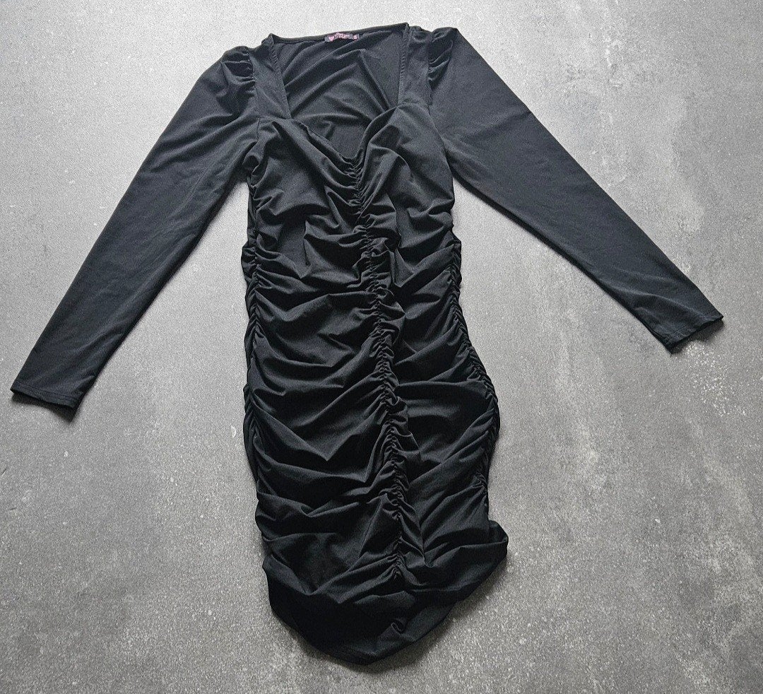 Zwarte stretch jurk Closet van Val L/XL, Zwart, Maat 42/44 (L), Ophalen of Verzenden, Zo goed als nieuw