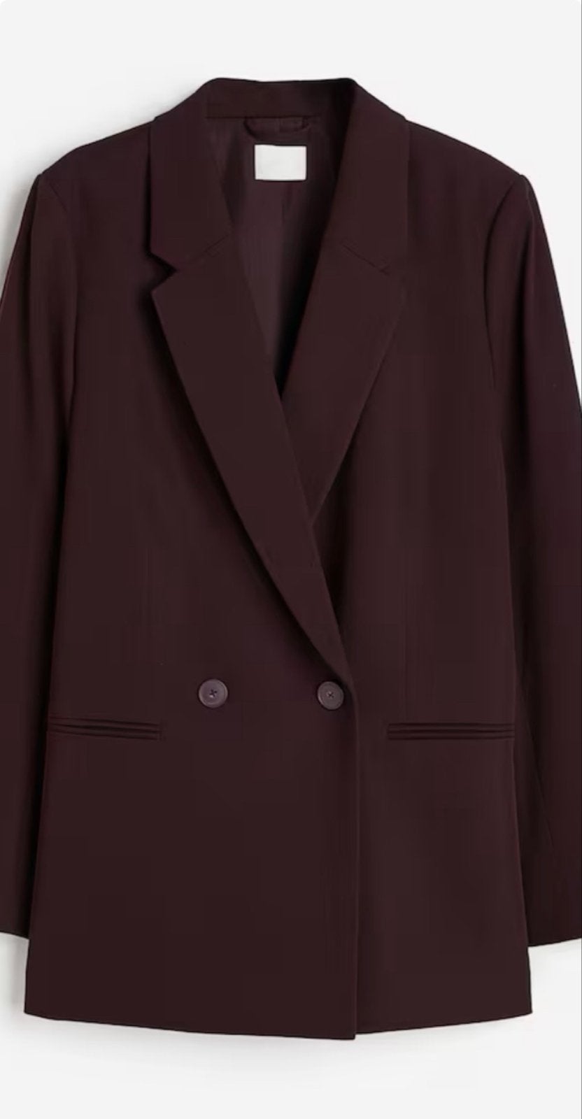 H&M Nieuwe Wijnrode Double Breasted Blazer Maat XL, Maat 46/48 (XL) of groter, Nieuw, Ophalen of Verzenden, Jasje