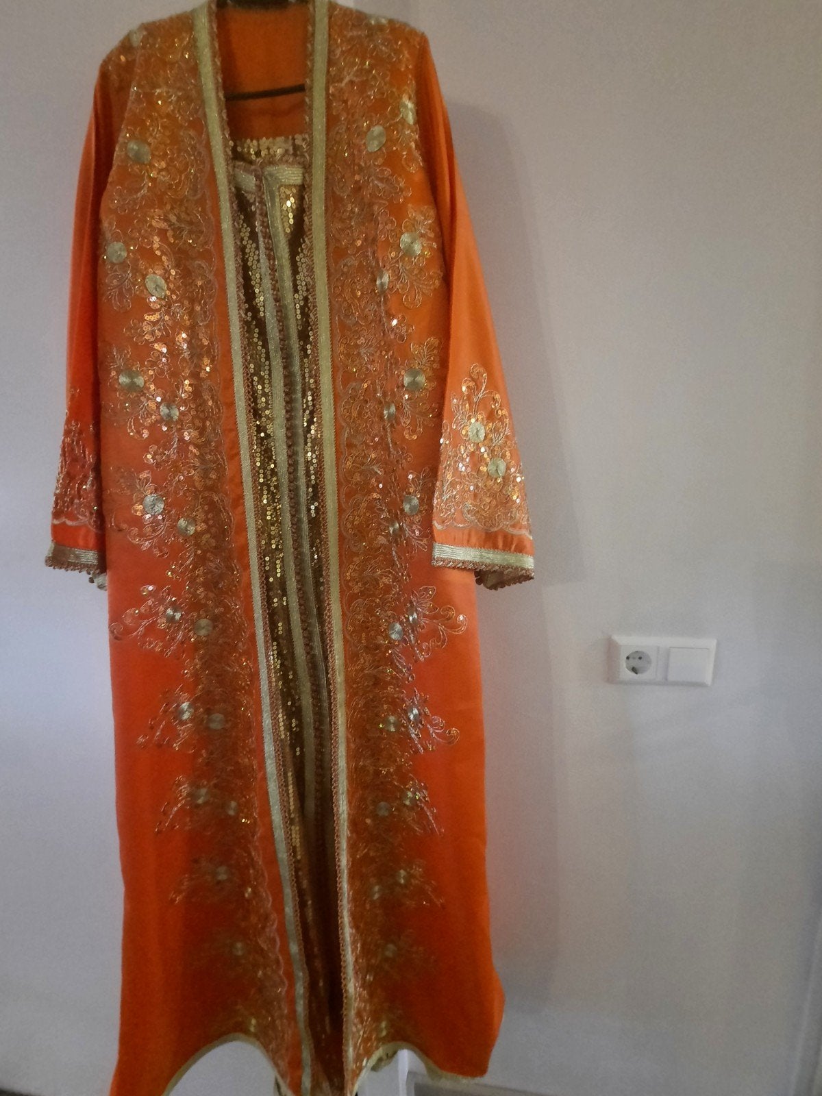 Marokkaanse Takchita nog nieuw, Overige typen, Maat 42/44 (L), Oranje, Ophalen of Verzenden