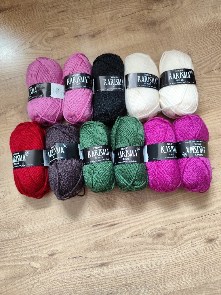 T.k. 11 bollen Drops Karisma 100% wol, Hobby en Vrije tijd, Ophalen of Verzenden, Nieuw, Breien of Haken, Wol of Garen