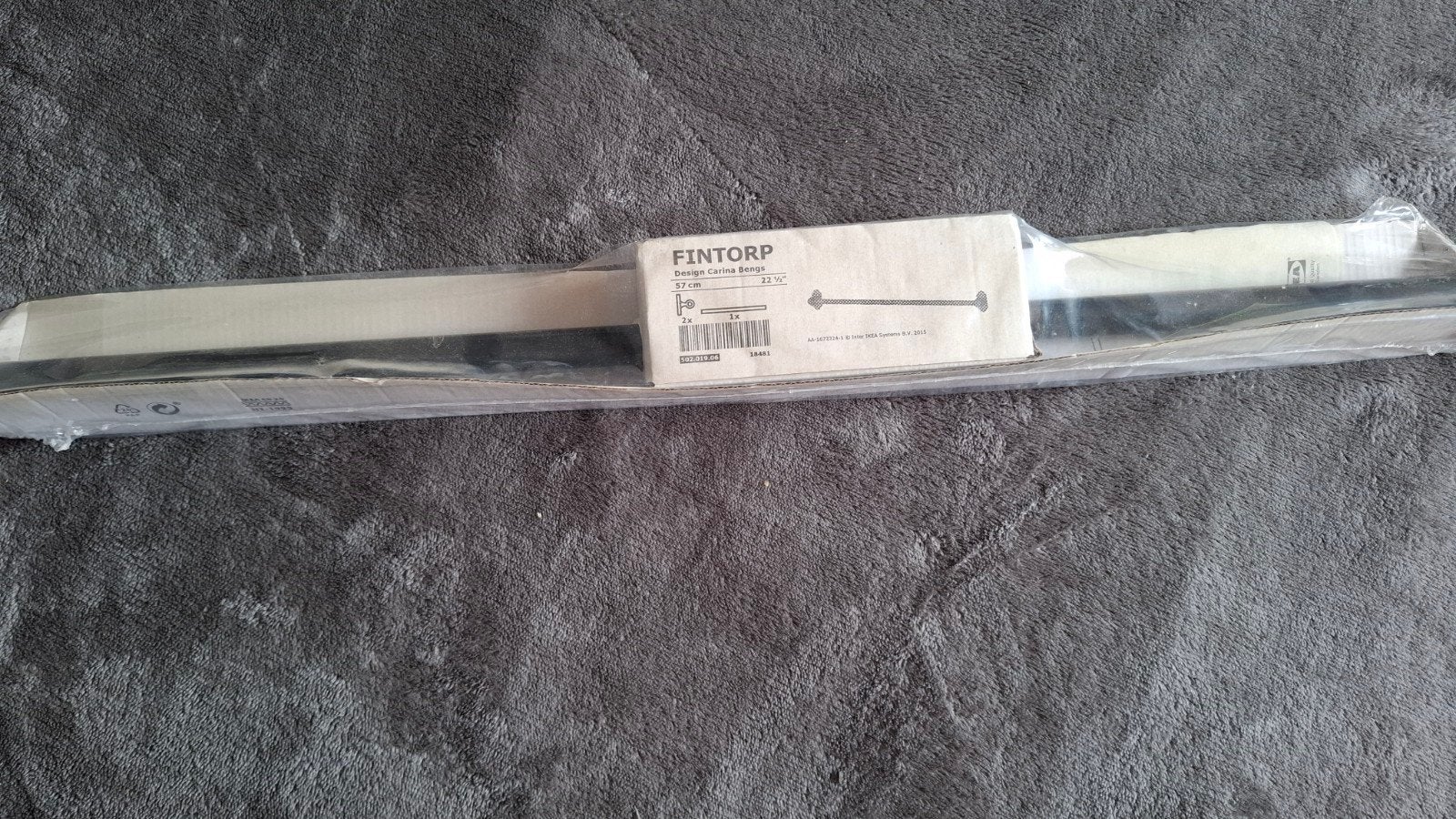 IKEA FINTORP Stang Zwart - Nieuw in verpakking, Ophalen of Verzenden, Nieuw, Zwart, Metaal