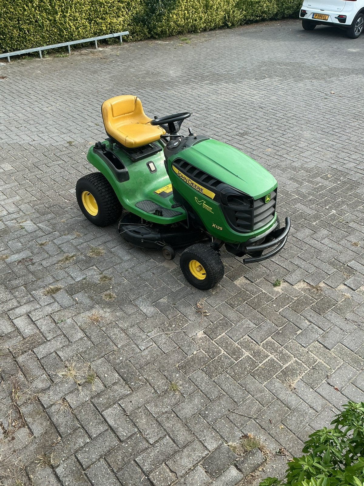 John deere zitmaaier X125, Tuin en Terras, Ophalen, Gebruikt, Elektrische starter, 90 tot 120 cm