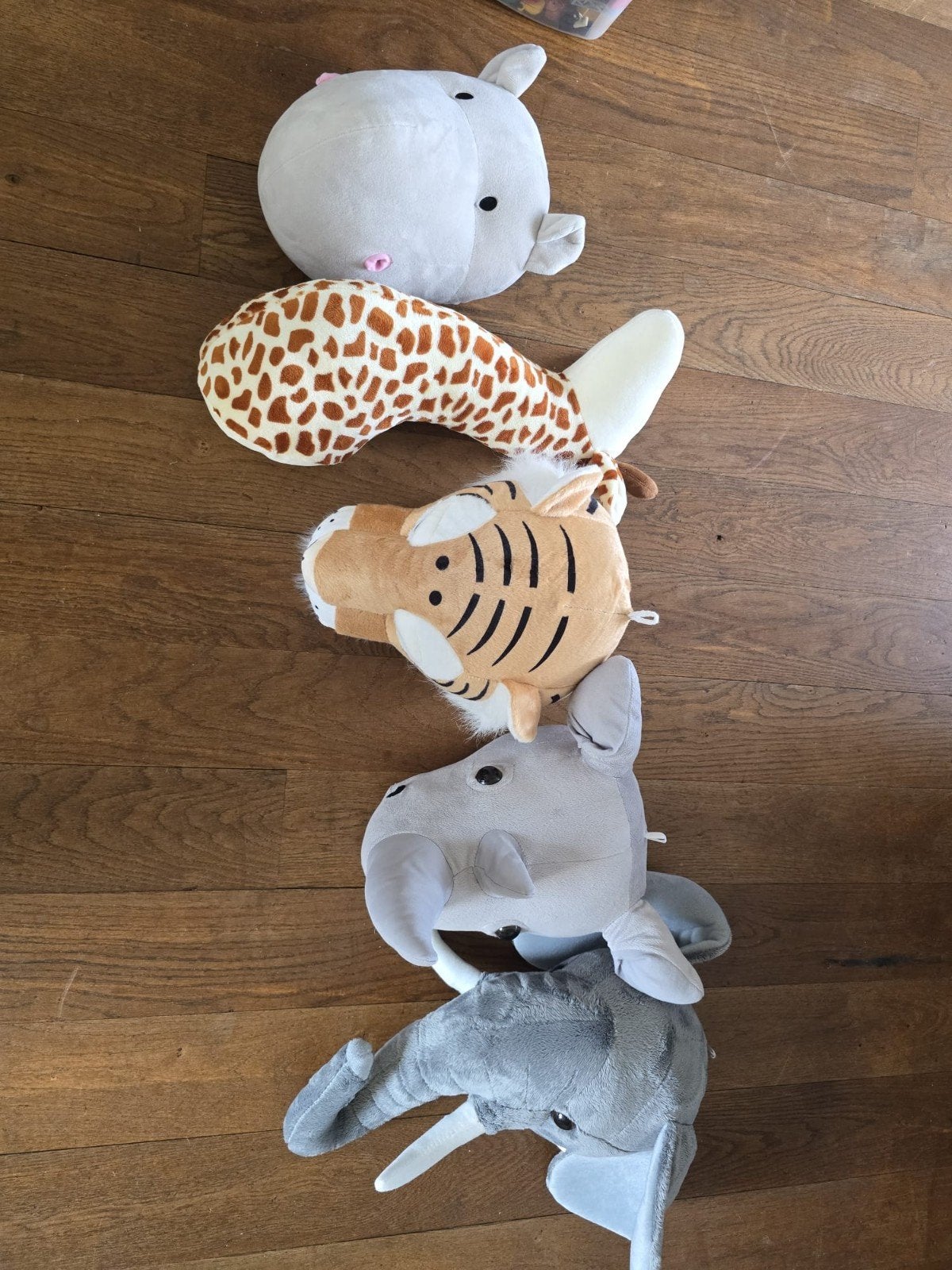 dierenkop dierenhoofd olifant muurdecoratie pluche decoratie, Ophalen, Zo goed als nieuw, Wanddecoratie