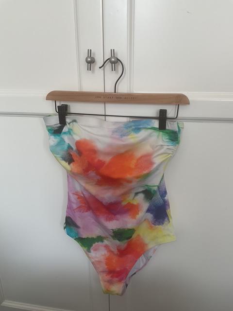 ROIDAL strapless badpak maat 44 Cup B, Kleding | Dames, Badmode en Zwemkleding, Ophalen of Verzenden, Zo goed als nieuw, Wit, Badpak