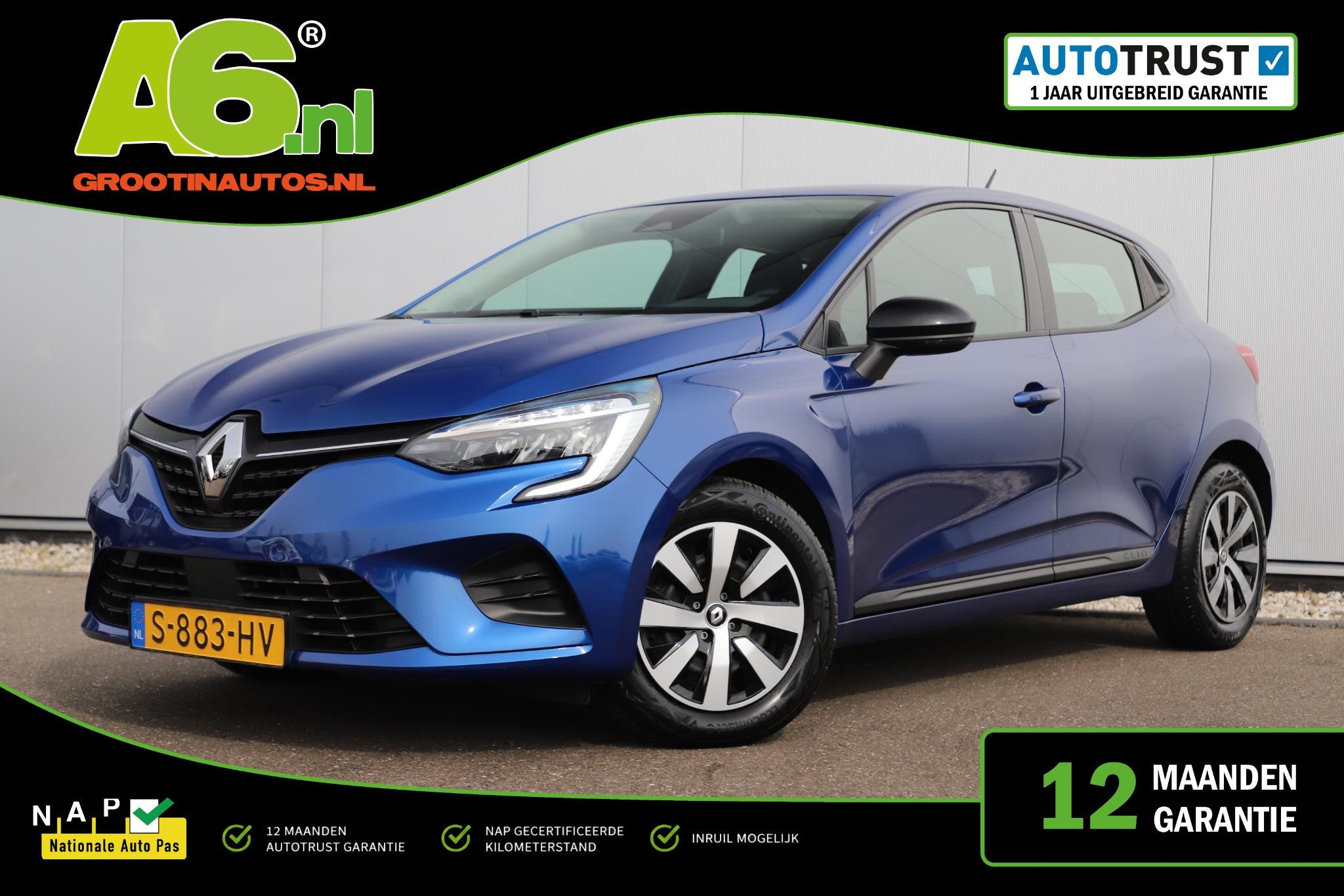 Renault Clio 1.0 TCe 90 Equilibre 6-bak Navigatie Carplay An
