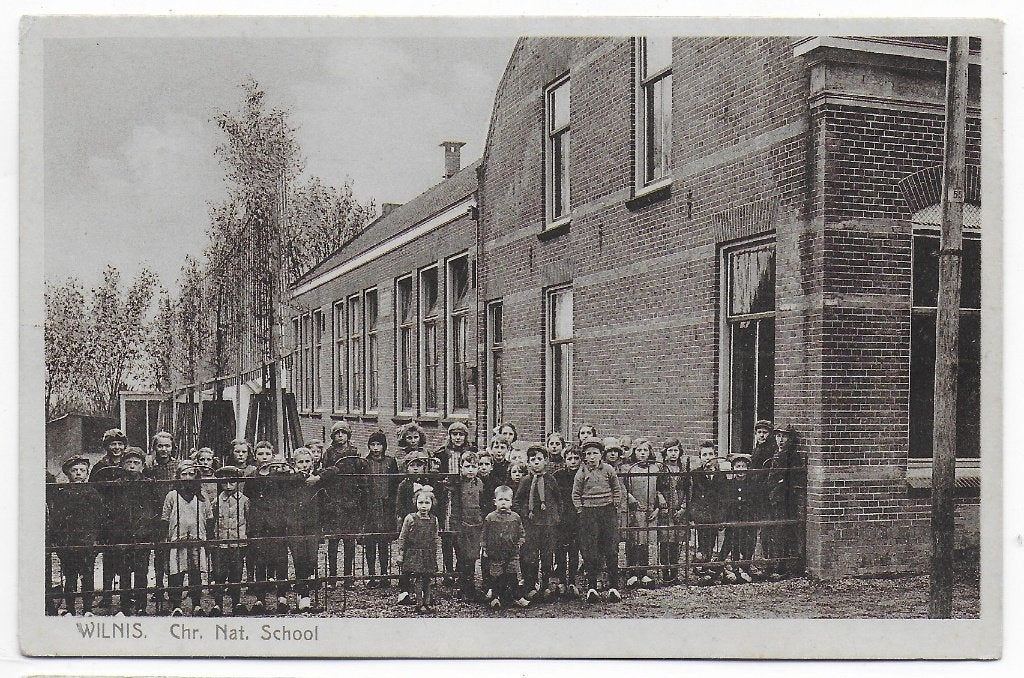 Wilnis Chr Nat School Ongelopen Ansichtkaart ( B7387 ), Ophalen of Verzenden, 1960 tot 1980, Ongelopen, Groningen