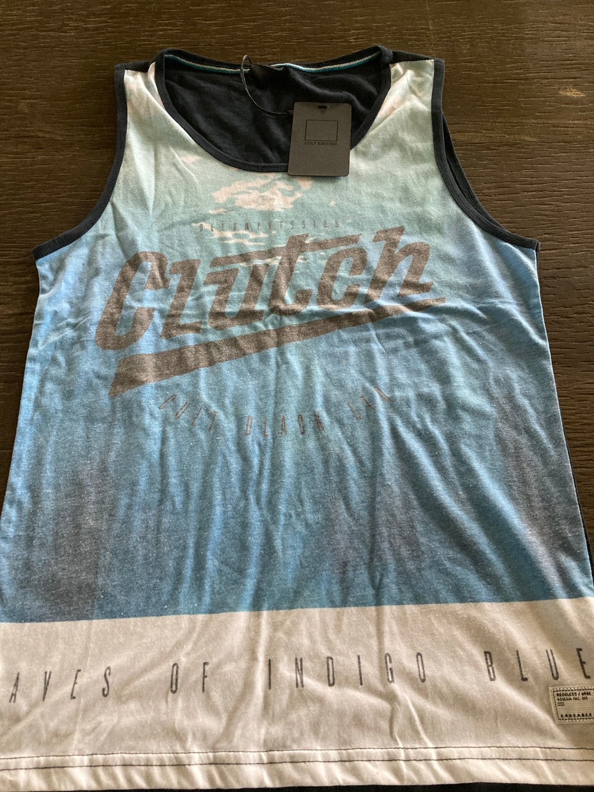 Heren / jongen tanktop Cult Edition, maat xs, Kleding | Heren, T-shirts, Ophalen of Verzenden, Nieuw, Maat 46 (S) of kleiner, Blauw
