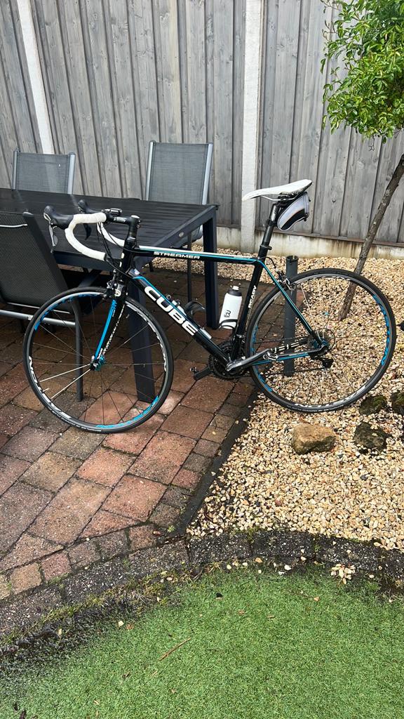 Cube racefiets - Shimano 105/Ultegra - Maat L (1.83m), Fietsen en Brommers, Fietsen | Racefietsen, Minder dan 10 versnellingen