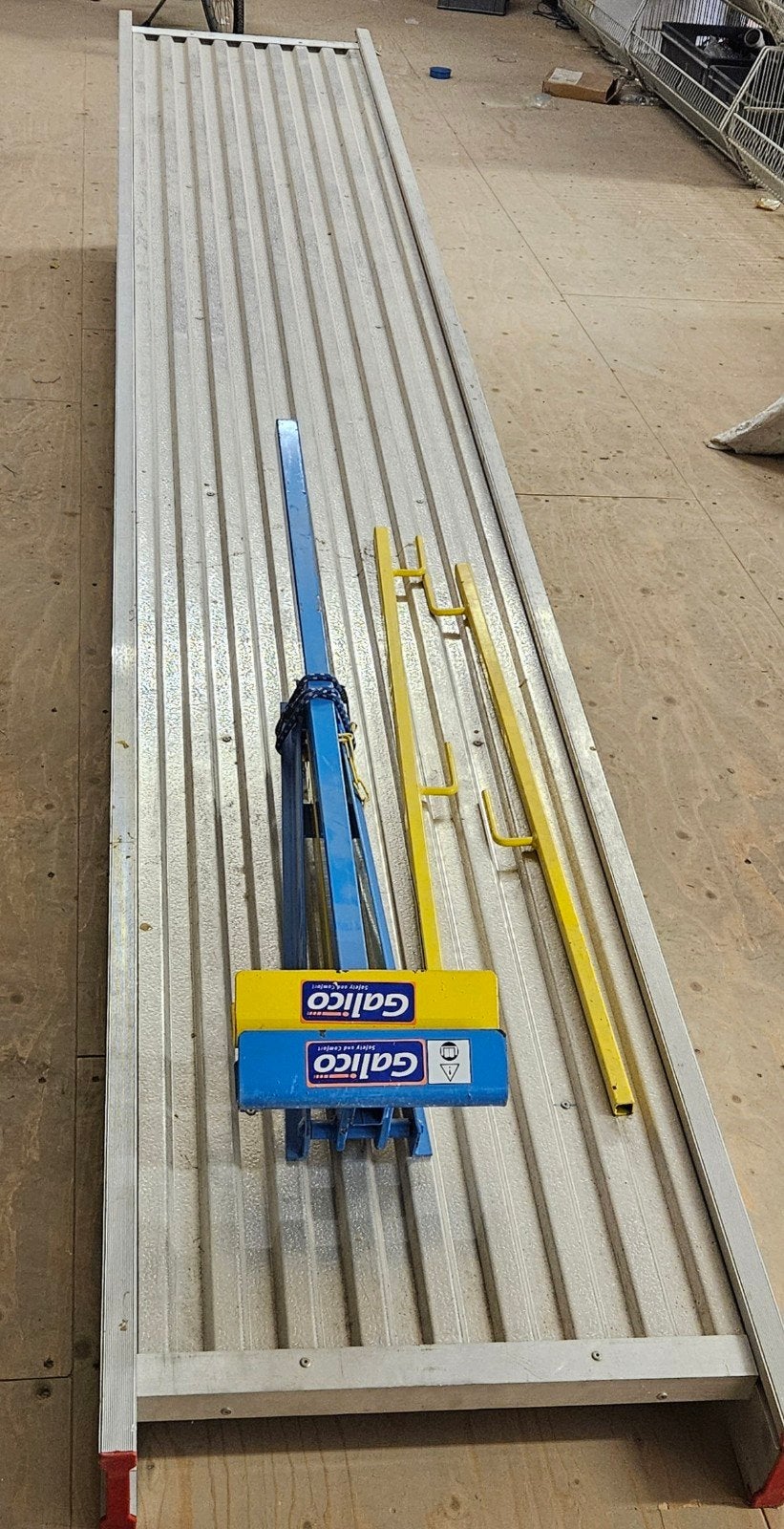 loopbrug aluminium met ladderbankjes, Ophalen, Gebruikt, Overige typen, 2 tot 5 meter
